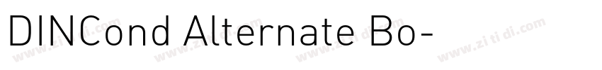 DINCond Alternate Bo字体转换